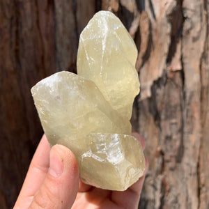 9.5cm 342g Yellow Calcite from Hunan, China