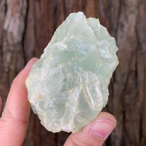 8cm 296g Clear Green Fluorite from Xianghualing, China