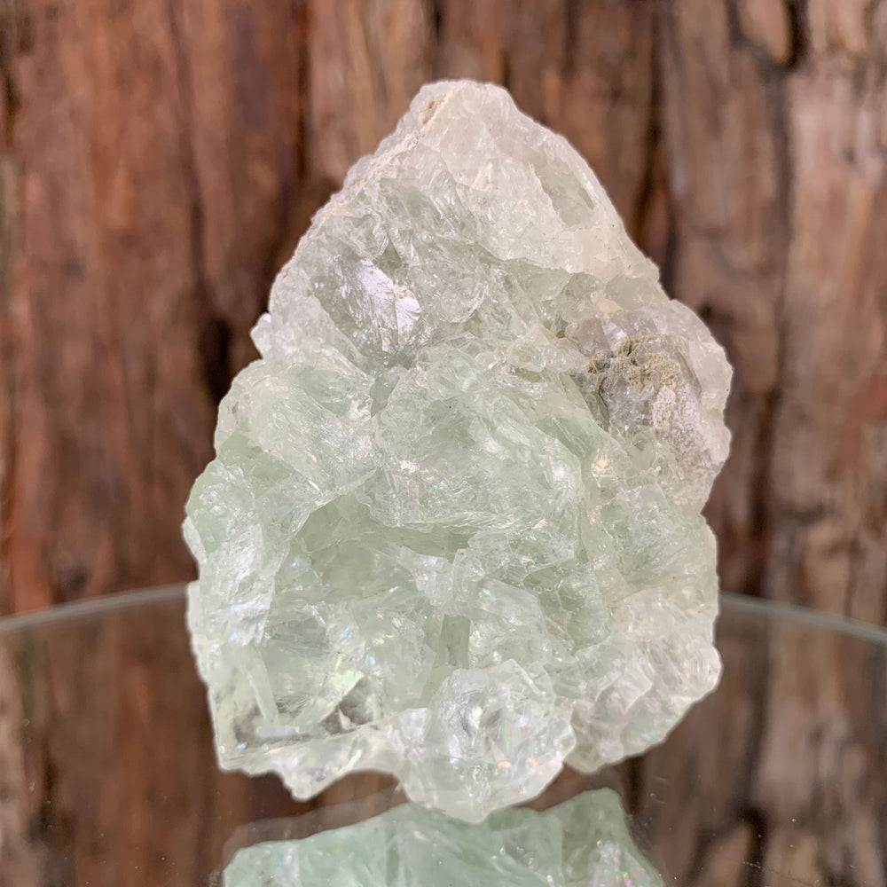 8cm 200g Clear Green Fluorite from Xianghualing, China