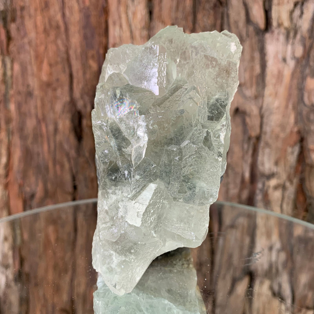 10.5cm 540g Clear Green Fluorite from Xianghualing, China