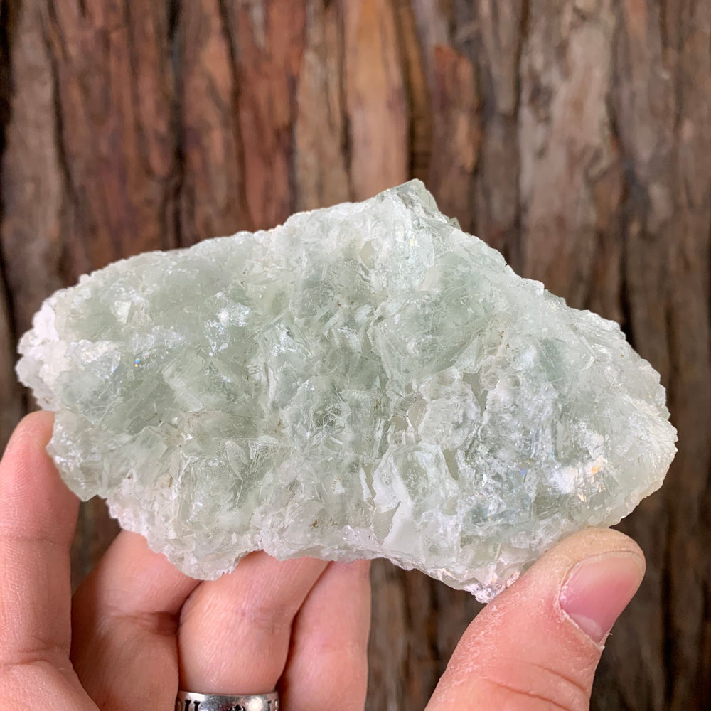 12.5cm 358g Clear Green Fluorite from Xianghualing, China