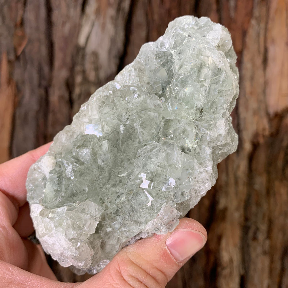 12cm 464g Clear Green Fluorite from Xianghualing, China