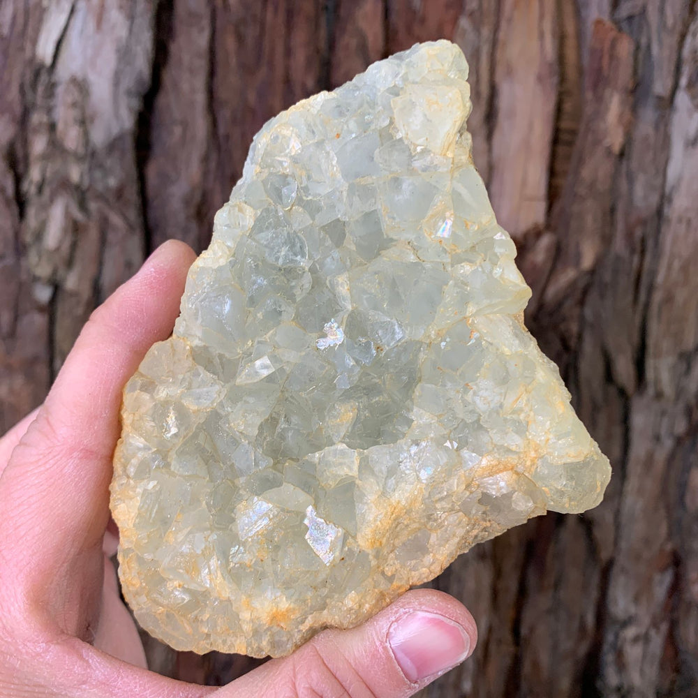 13cm 470g Clear Green Fluorite from Xianghualing, China