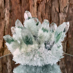 12cm 1kg Lab Grown Phantom Clear Green Quartz