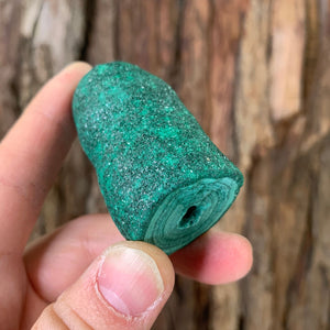 6cm 152g Malachite Stalactite from Sepon Mine, Laos