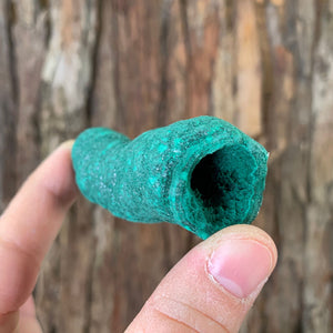 7.3cm 122g Malachite Stalactite from Sepon Mine, Laos