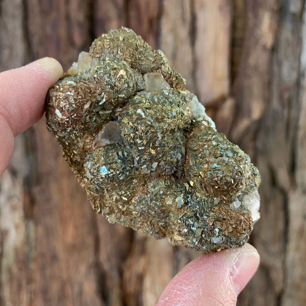 9cm 134g Pyrite and Calcite from China