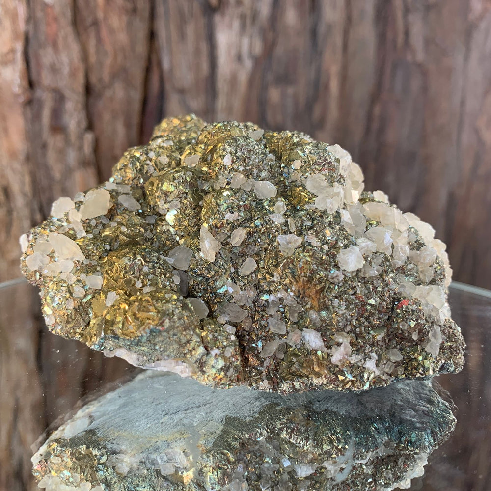 
            
                Load image into Gallery viewer, 11cm 676g Pyrite and Calcite from China
            
        