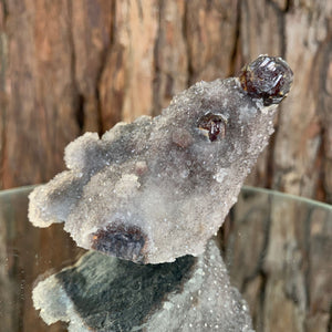 9.5cm 338g Sphalerite on Chalcedony from Changning, Hunan, China