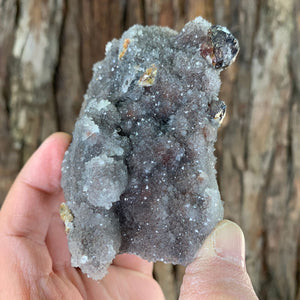 9.5cm 338g Sphalerite on Chalcedony from Changning, Hunan, China