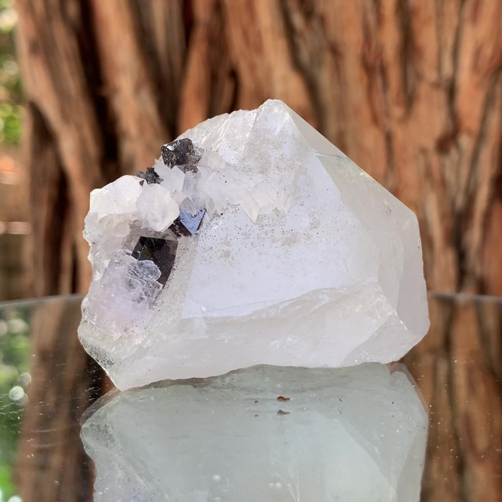 6cm 158g Scheelite & Clear Quartz from Yaogangxian Mine, China