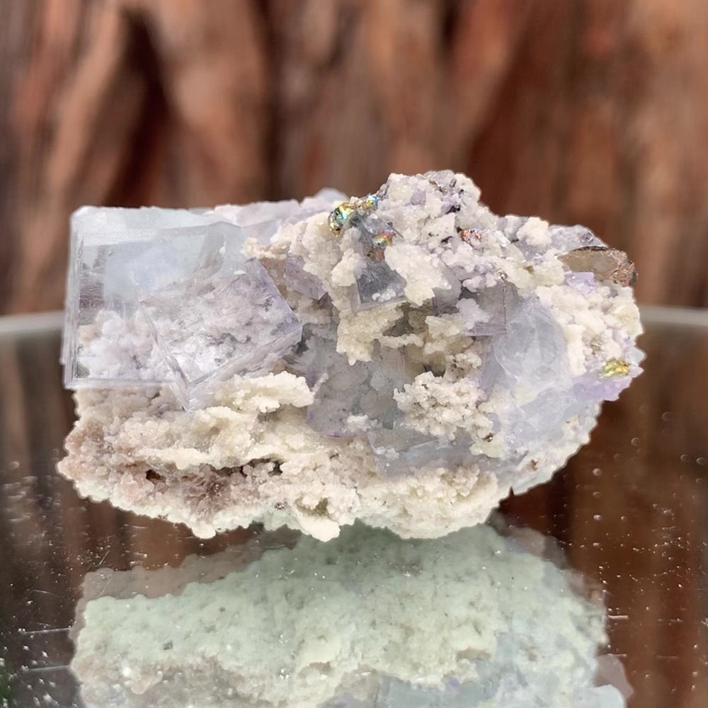 4.5cm 62g Clear Fluorite & Mica from Yaogangxian Mine, China