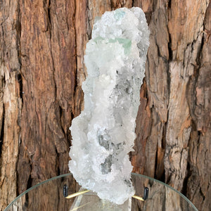 20cm 876g Green Fluorite with Calcite from Xianghualing, Hunan, China