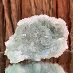 8.5cm 252g Clear Green Fluorite with Calcite from Xianghualing Mine, China