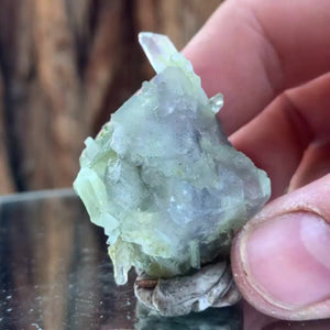 3cm 30g Green Fluorite from Huanggang Mine, Inner Mongolia, China