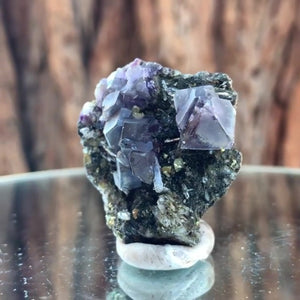 3.5cm 24g Purple Fluorite from Huanggang Mine, Inner Mongolia, China