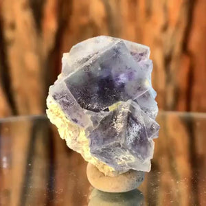 3.5cm 25g Purple Fluorite from Huanggang Mine, Inner Mongolia, China
