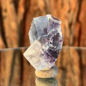 3.5cm 25g Purple Fluorite from Huanggang Mine, Inner Mongolia, China