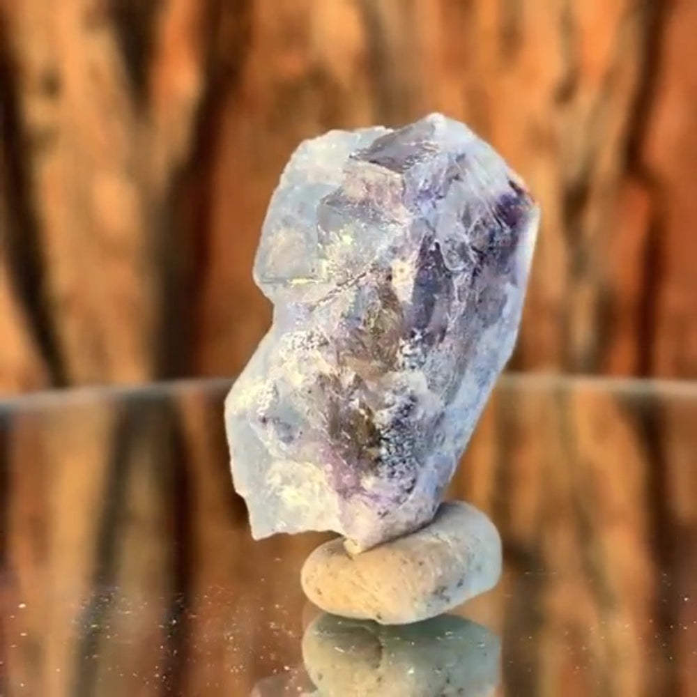 3.5cm 25g Purple Fluorite from Huanggang Mine, Inner Mongolia, China