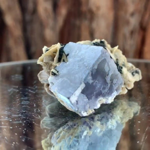 5cm 35g Purple Fluorite from Huanggang Mine, Inner Mongolia, China