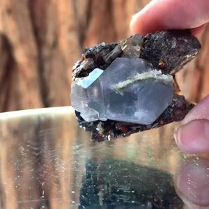 4.5cm 125g Purple Fluorite from Huanggang Mine, Inner Mongolia, China