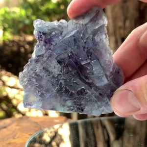 7.5cm 160g Purple Fluorite from Huanggang, Inner Mongolia, China