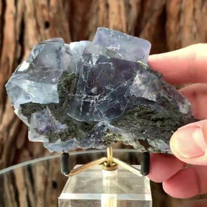 10cm 380g Purple Fluorite from Huanggang, Inner Mongolia, China