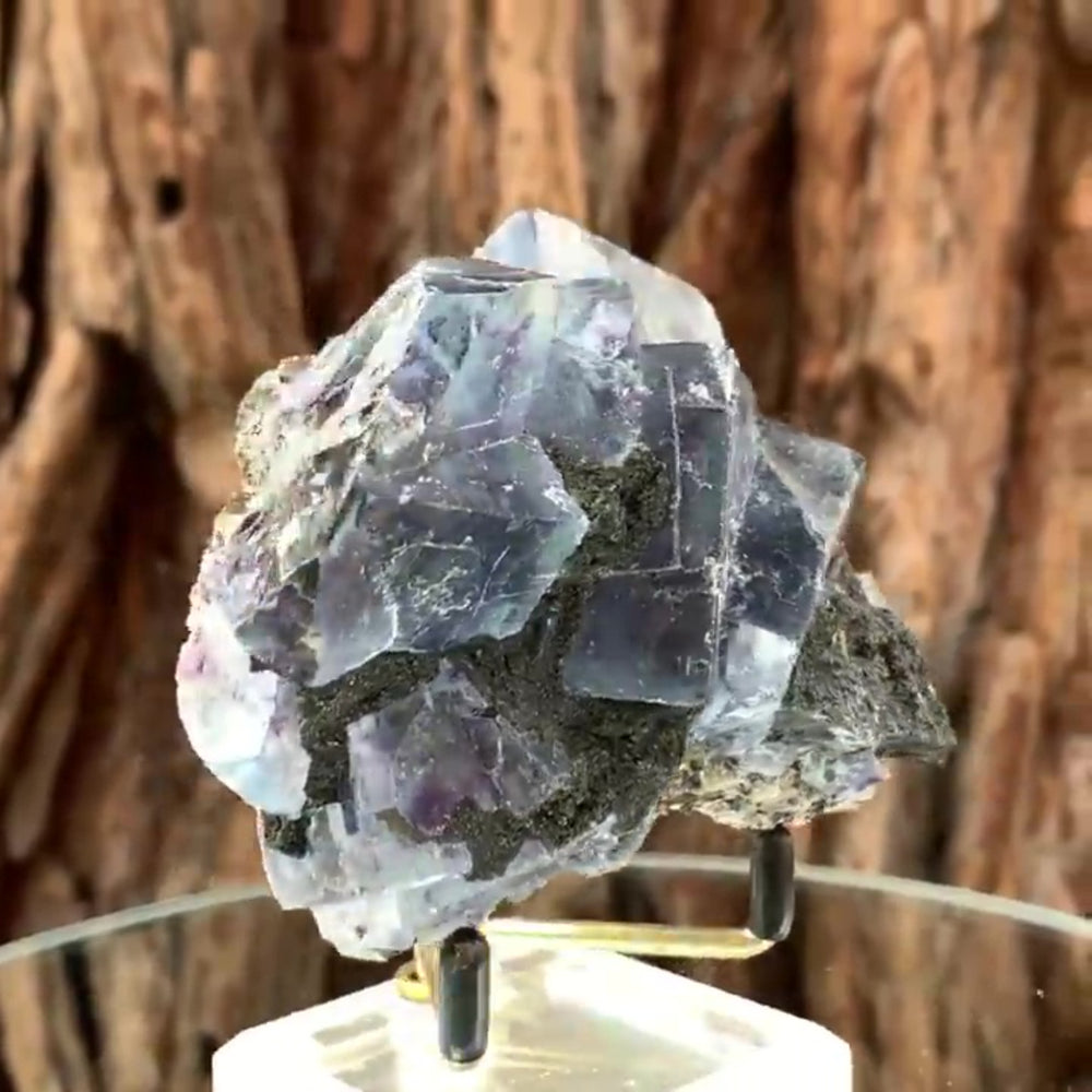 10cm 380g Purple Fluorite from Huanggang, Inner Mongolia, China