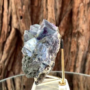 10cm 380g Purple Fluorite from Huanggang, Inner Mongolia, China