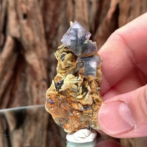 6cm 27g Purple Fluorite from Huanggang, Inner Mongolia, China