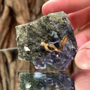 5cm 110g Purple Fluorite from Huanggang, Inner Mongolia, China