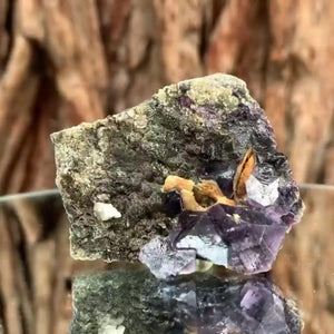 5cm 110g Purple Fluorite from Huanggang, Inner Mongolia, China
