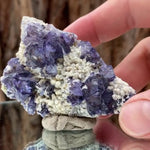 6.5cm 95g Purple Fluorite from Huanggang Mine, Inner Mongolia, China
