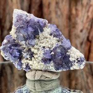 6.5cm 95g Purple Fluorite from Huanggang Mine, Inner Mongolia, China