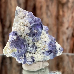 6.5cm 95g Purple Fluorite from Huanggang Mine, Inner Mongolia, China